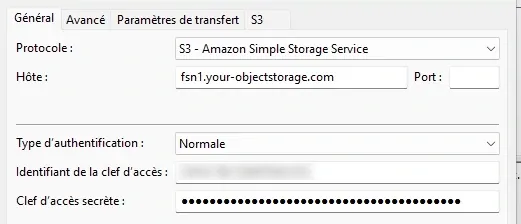 filezilla hetzner storage s3